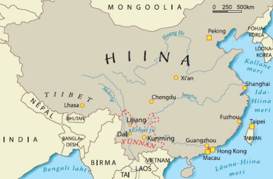 hiina kaart