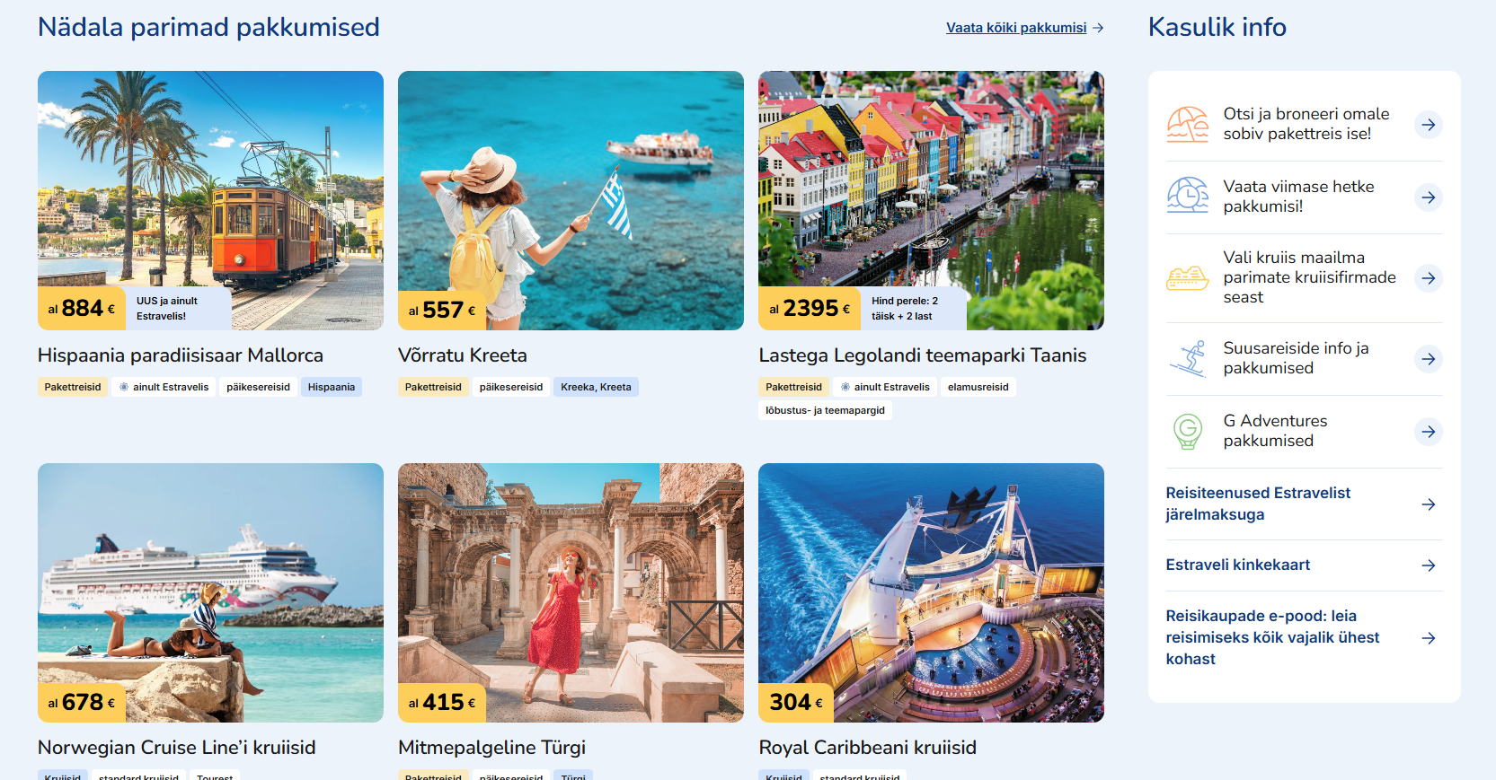 Estraveli uus veeb 2025