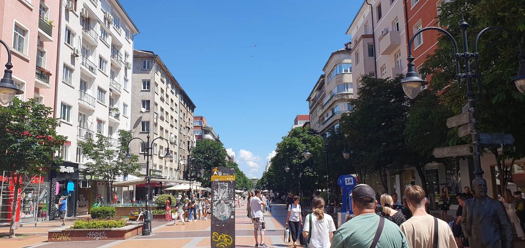 Sofia Vitosha jalakäijate tänav