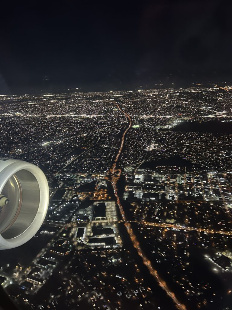 Öine NYC lennuki aknast