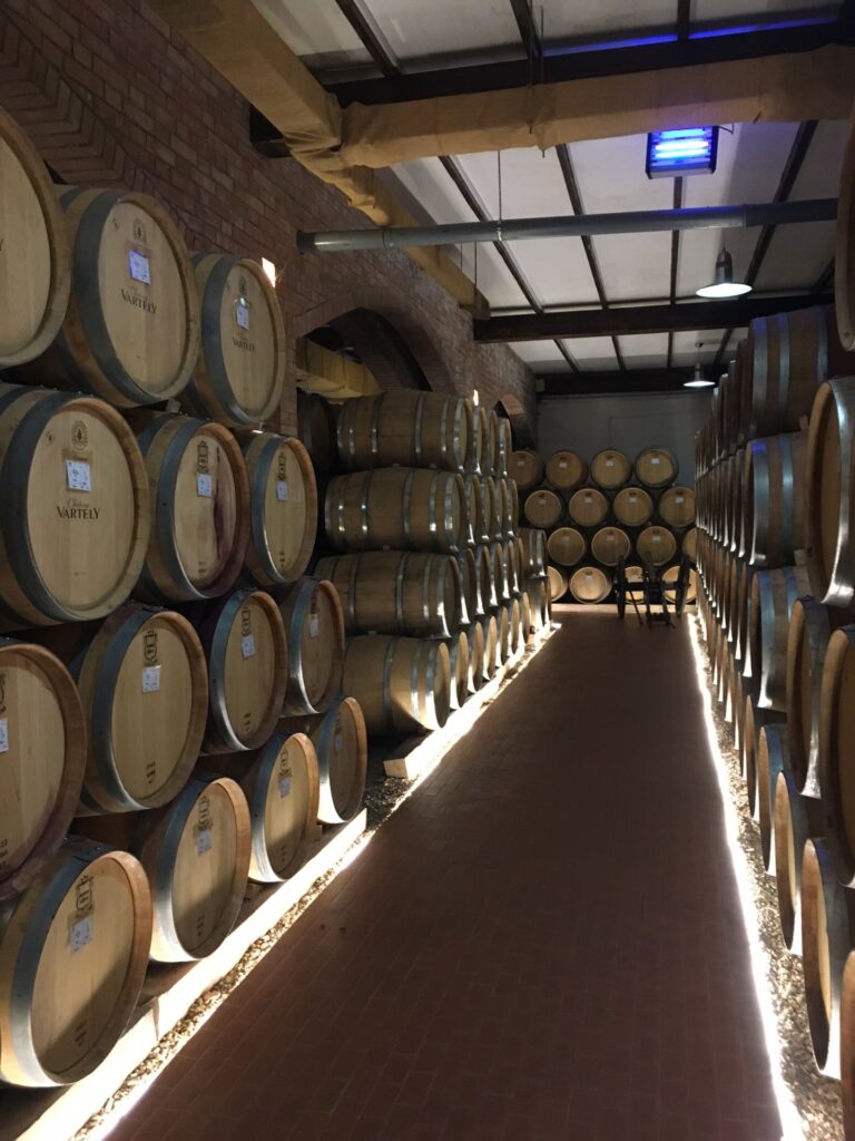 Chateau Vartely venimõisa veinikelder