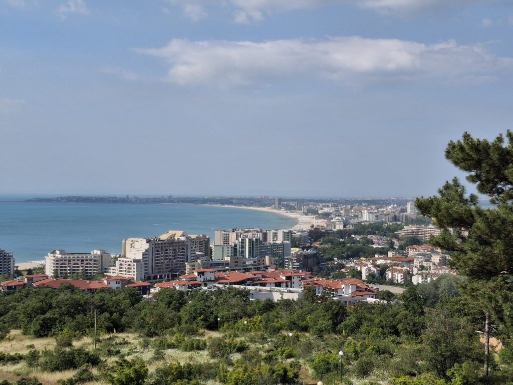 Vaade sunny beach`ile