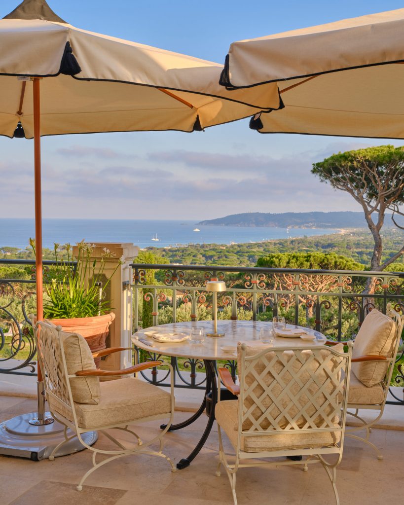 Château de la Messardière vaade terrassilt