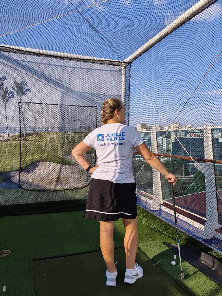 Kristi ja golfiharjutused Allural